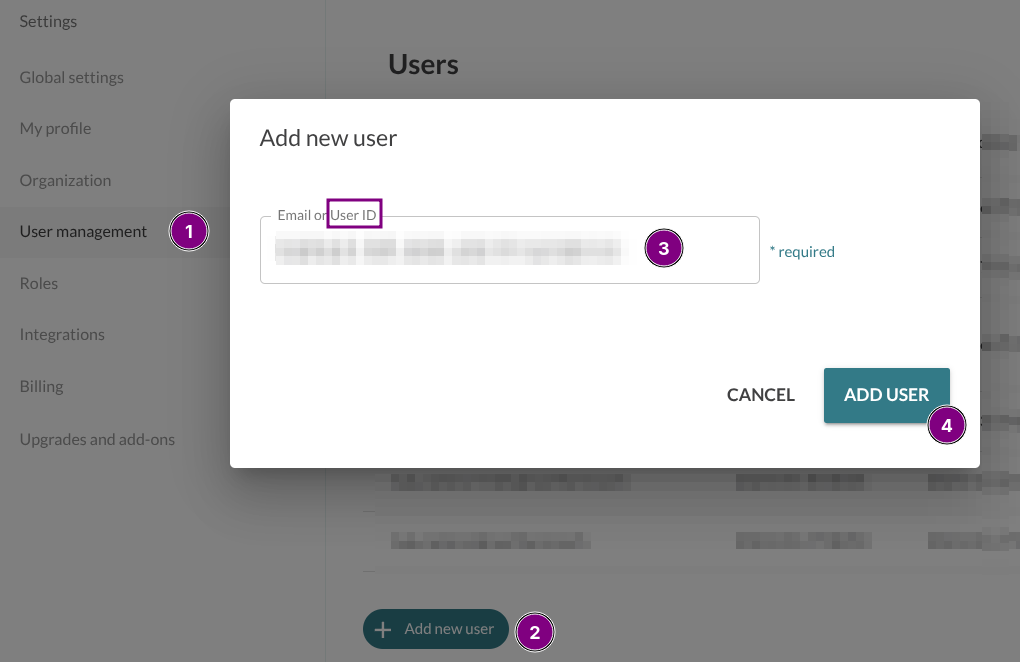 Add User by ID