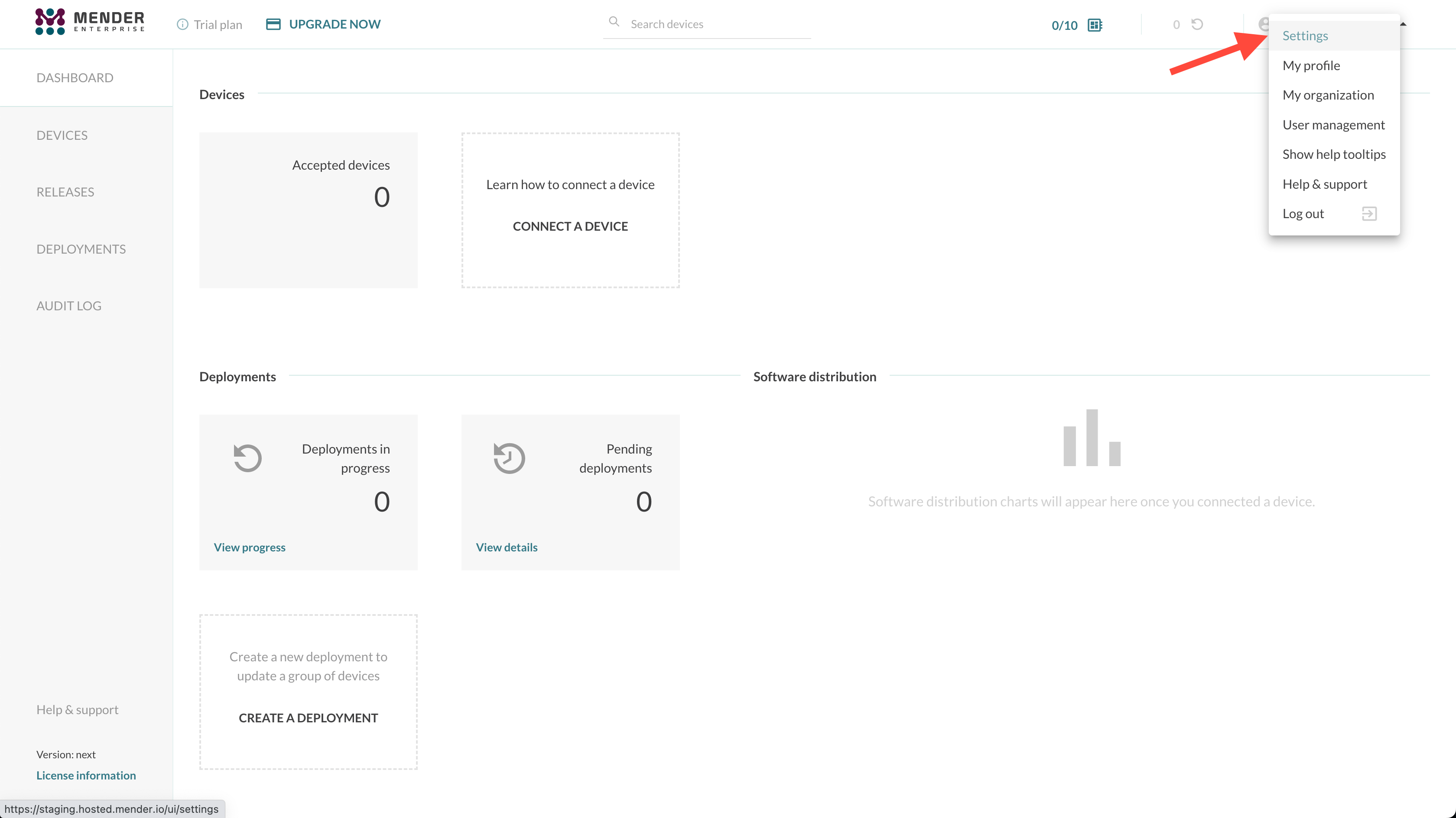 integrations settings